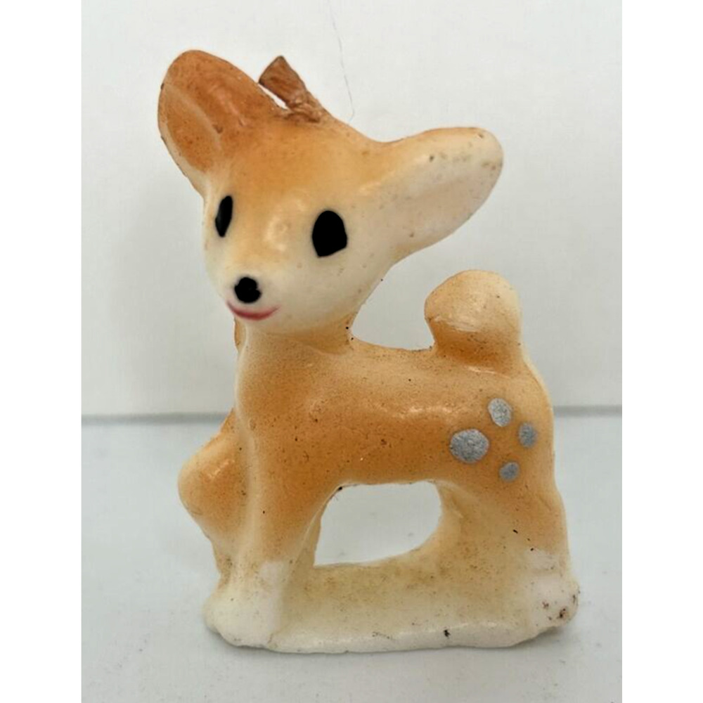 Vintage Small Baby Deer Candle 2" SKU H242